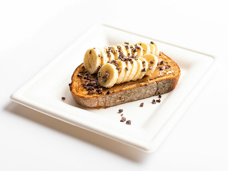 Order Banana Almond Butter Toast food online from Pure & Pressed Juice store, Anchorage on bringmethat.com