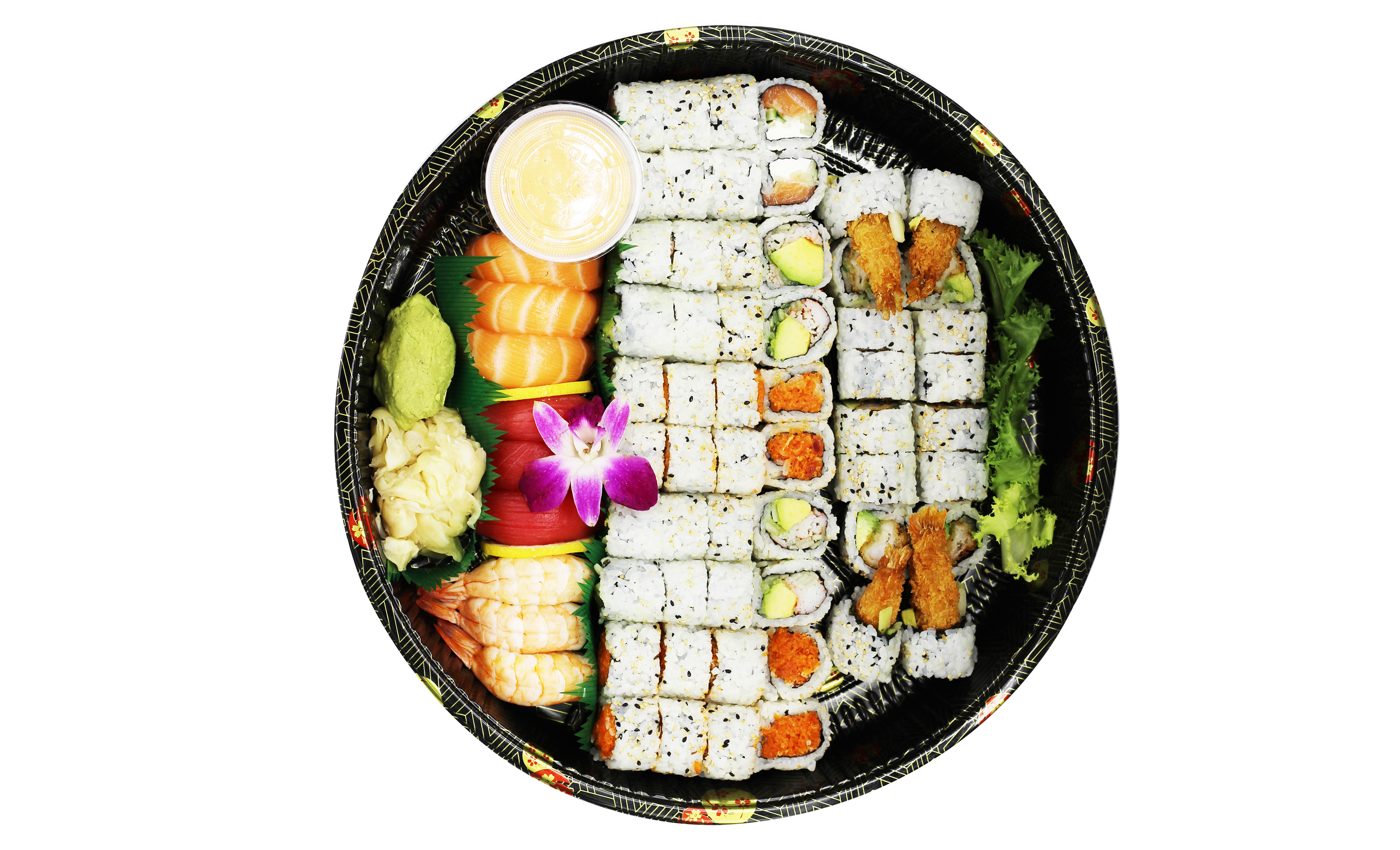 Order Half Cooked & Half Raw Sushi Tray food online from Chin-Chin Cafe store, Ashburn on bringmethat.com