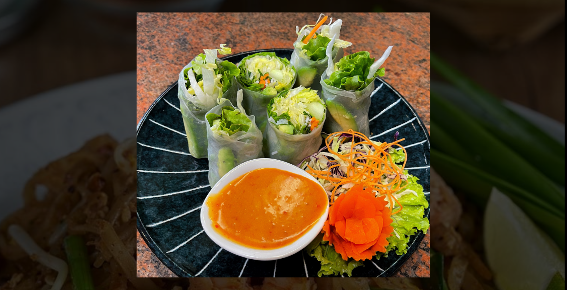 Order 5. Fresh Roll Vegetable food online from Thonglor Thai Bistro store, San Mateo on bringmethat.com