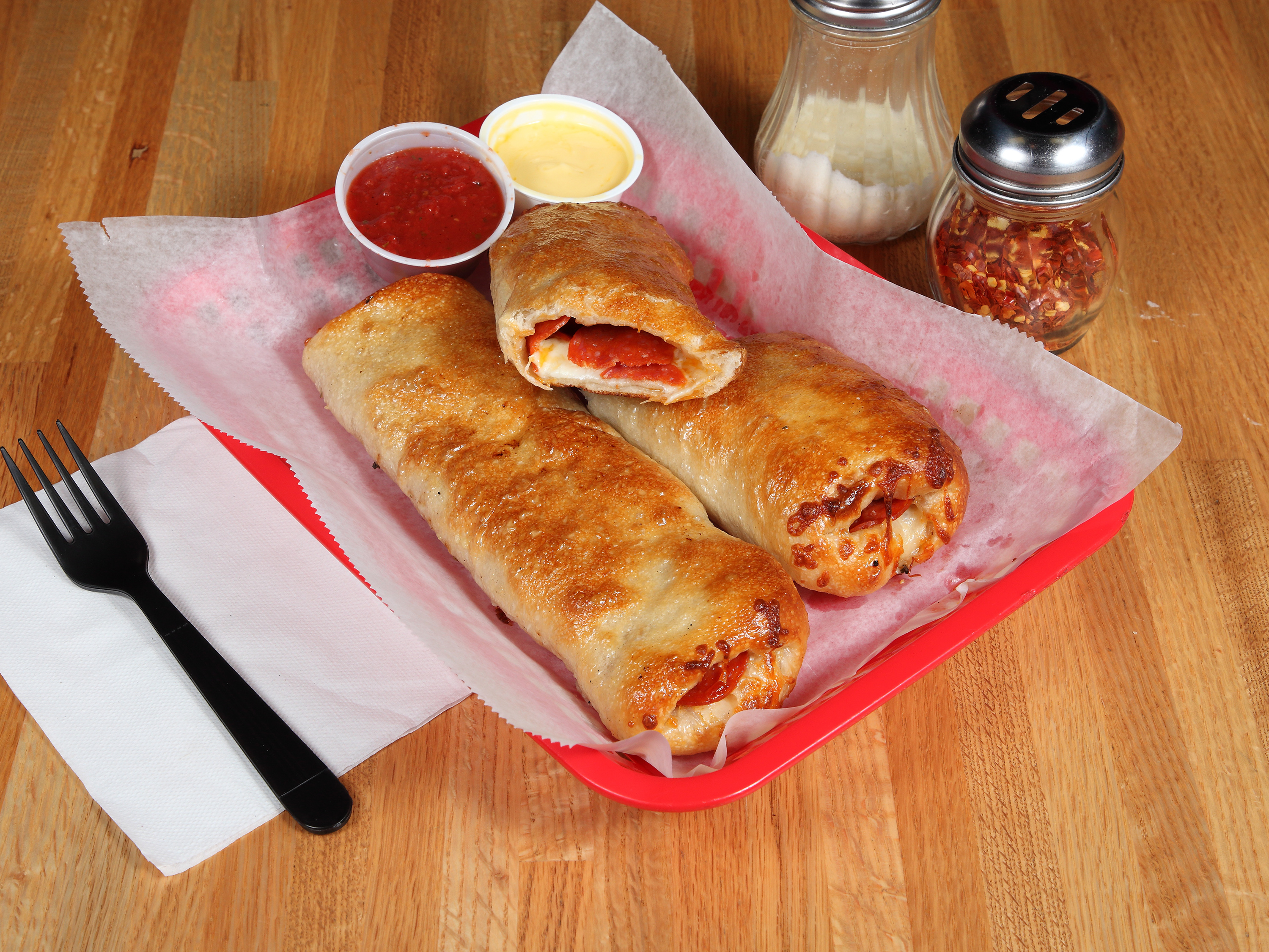 Order Original Classic Pepperoni Roll food online from Dicarlo Pizza store, Vienna on bringmethat.com