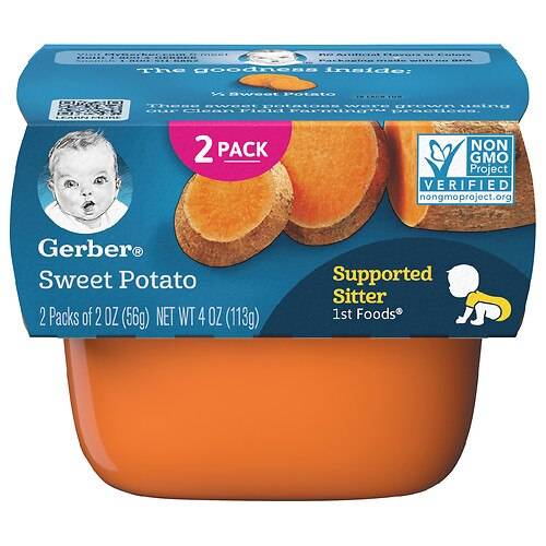 Order Gerber Natural Baby Food Sweet Potato - 2.0 oz x 2 pack food online from Walgreens store, Dillon on bringmethat.com