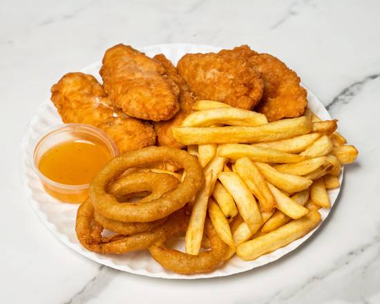 Order Chicken Finger Dinner food online from All Around Pizza store, New Bedford on bringmethat.com