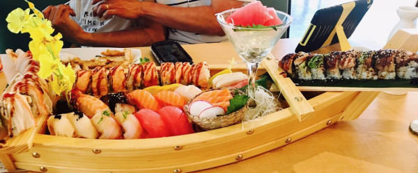 Order Sushi Sashimi Boat food online from Aiya Sushi & Ramen store, Dickinson on bringmethat.com