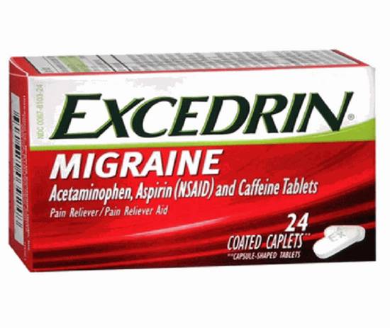 Order Excedrin Migraine Tablets food online from IV Deli Mart store, Goleta on bringmethat.com