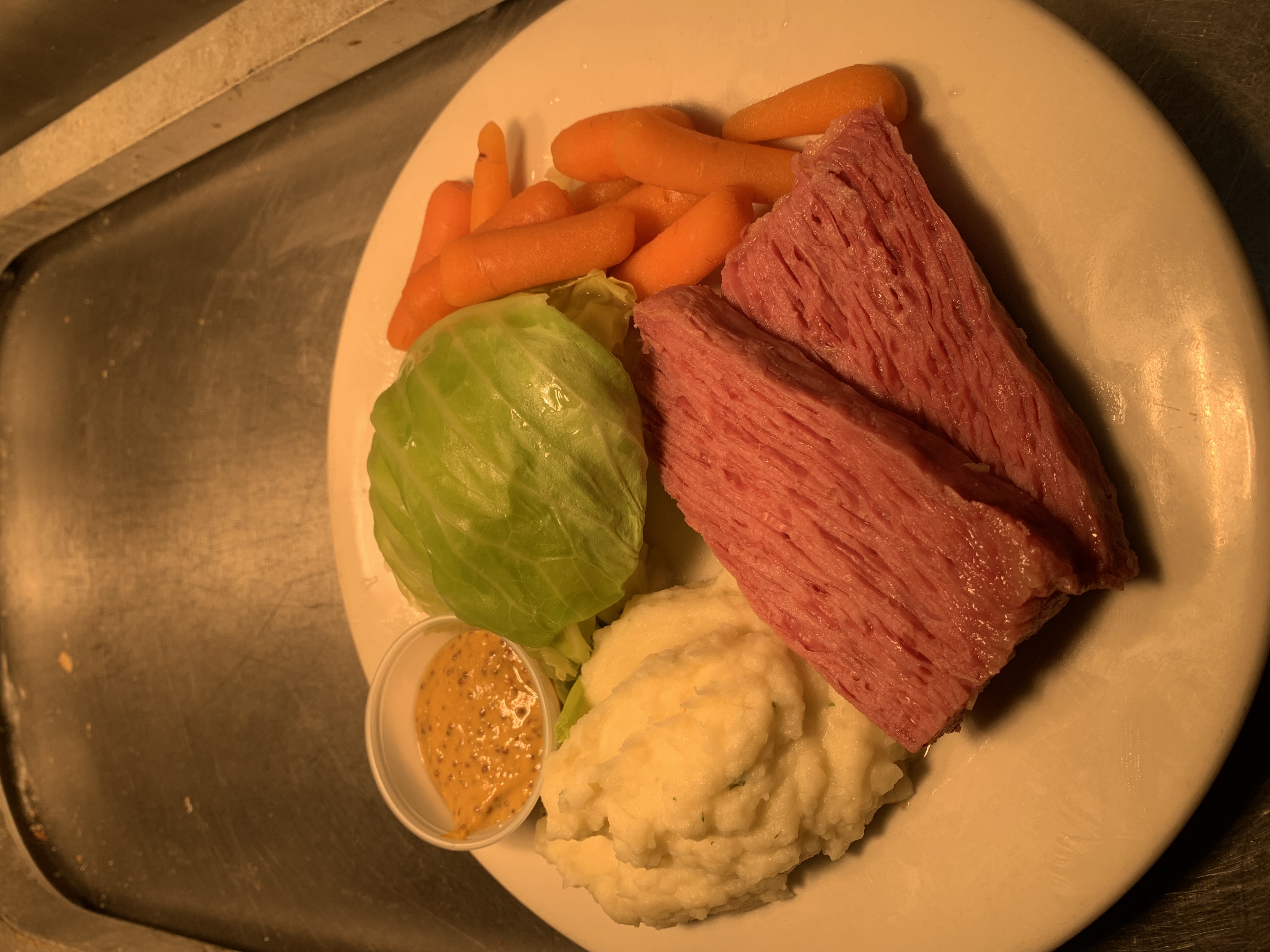 Order Corned Beef and Cabbage food online from Sisters Irish Bistro store, Salem on bringmethat.com