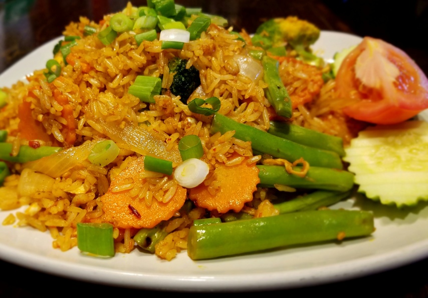 Order Tana's Spicy Fried Rice (Vegetarian) food online from Thai Lily Cafe store, Houston on bringmethat.com