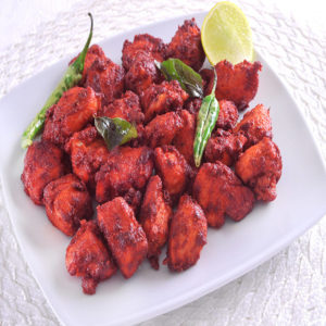 Order 9. Chicken 65+Naan food online from Taj Restaurant store, Warren on bringmethat.com