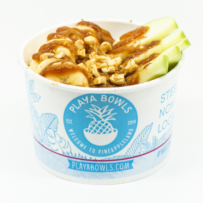 Order Apple Turn Up Oatmeal Bowl food online from Playa Bowls store, Princeton on bringmethat.com