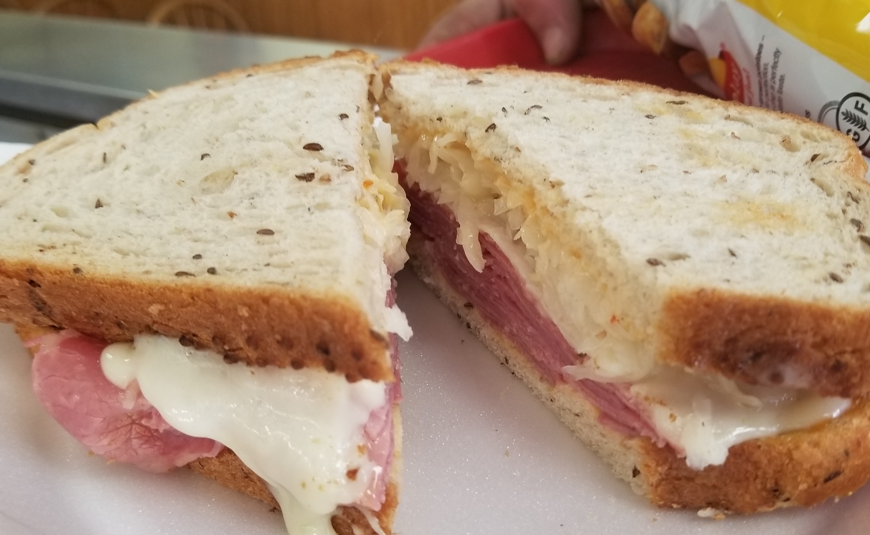 Order Reuben Sandwich food online from Mom & Dads Deli store, Chicago on bringmethat.com