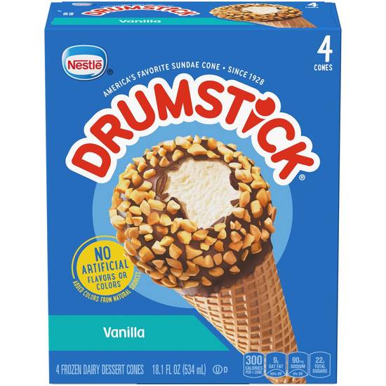 Order Nestle Drumstick, Vanilla, 4 CT food online from Cvs store, PEARL on bringmethat.com