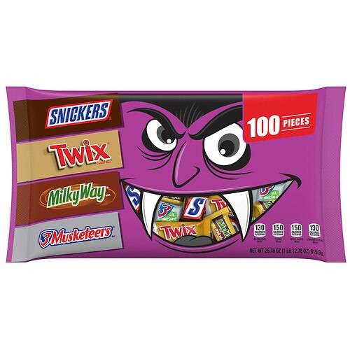 Order Mars Halloween Candy, Snickers, Twix, Milky Way & 3 Musketeers, XL Variety Bag - 28.78 oz food online from Walgreens store, Centennial on bringmethat.com