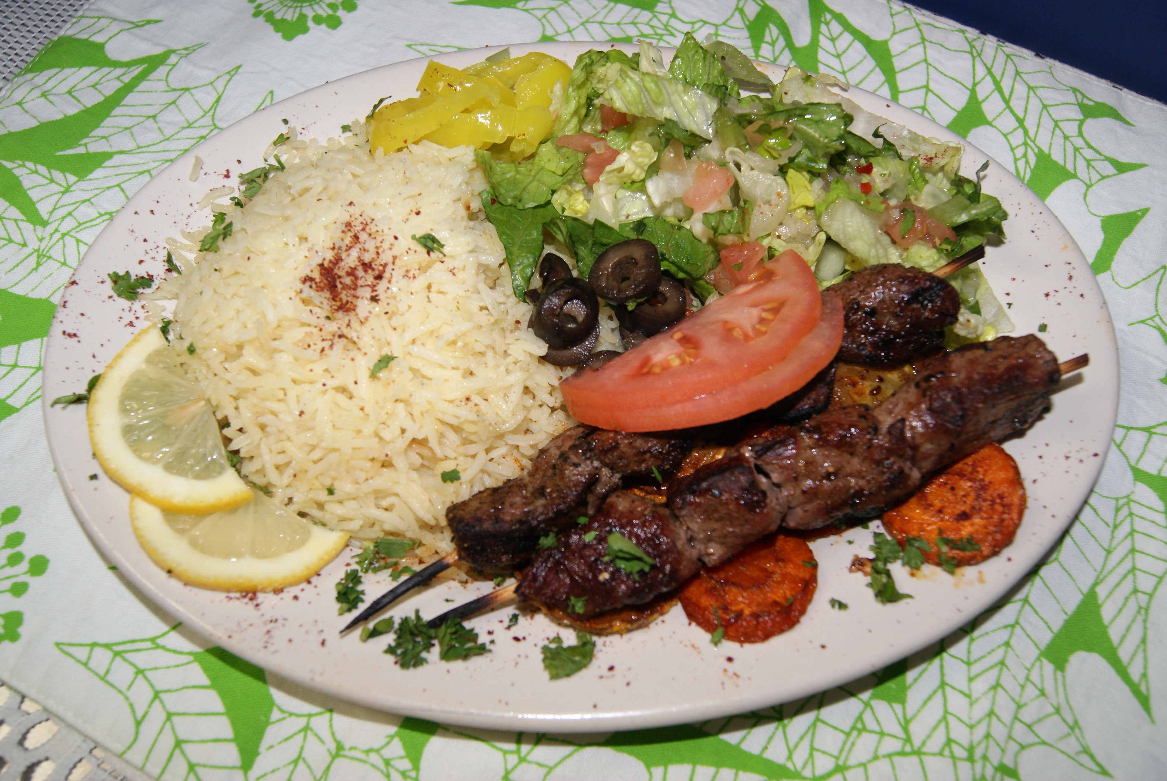 Order 2 Pieces Kefta Kabobs food online from Mirage Mediterranean* store, Louisville on bringmethat.com
