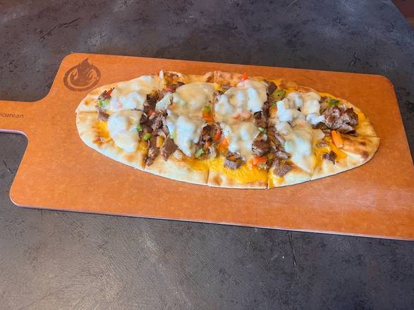 Order NEW! Philly Steak Flatbread food online from East Coast Wings + Grill store, Indian Trail on bringmethat.com