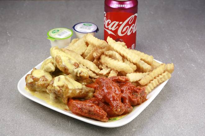 Order 10pc Wing Combo food online from Amazing Wings store, Stone Mountain on bringmethat.com