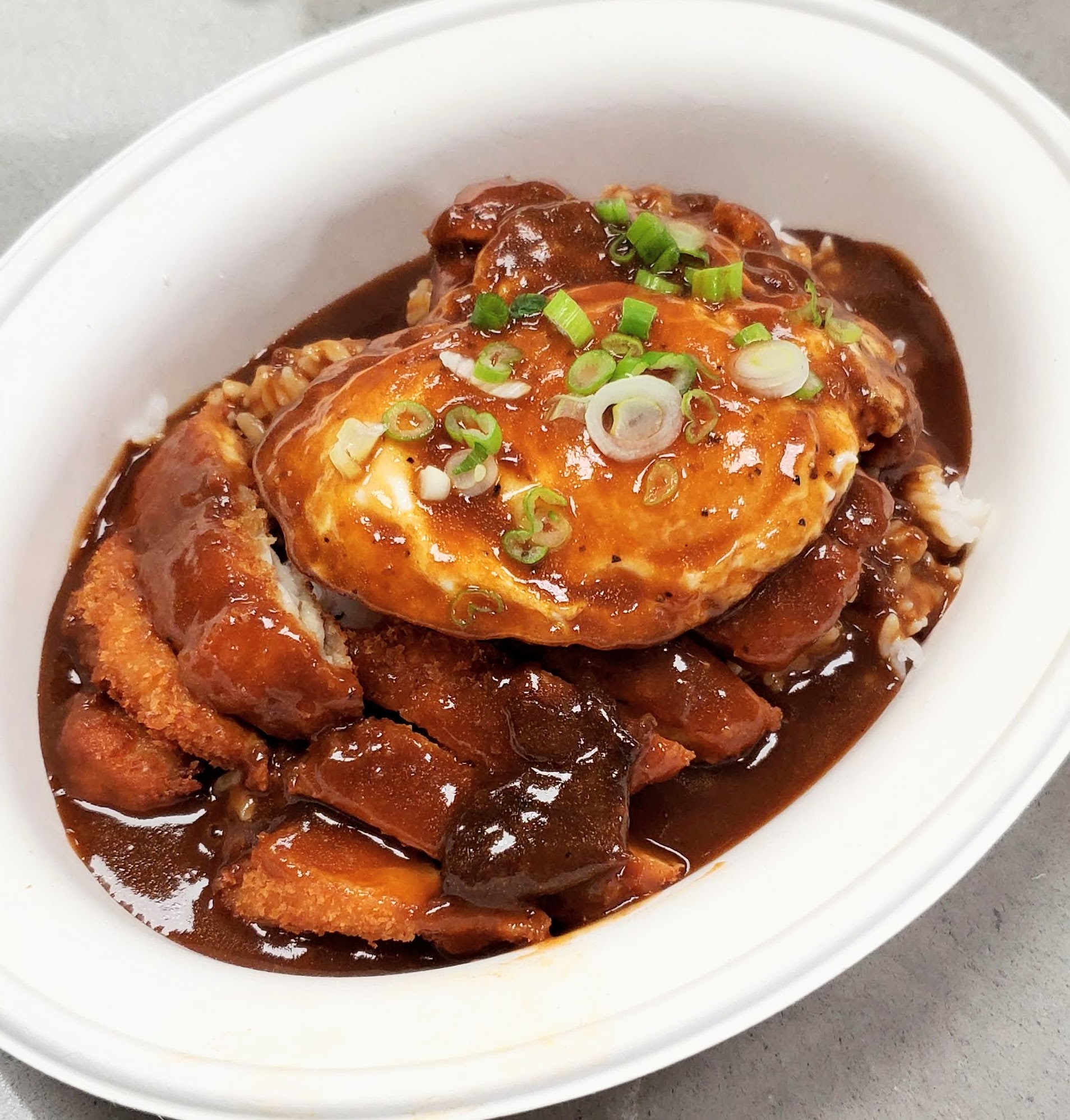 Order Loco Moco (served all day) food online from Remix Asian Kitchen store, Bakersfield on bringmethat.com