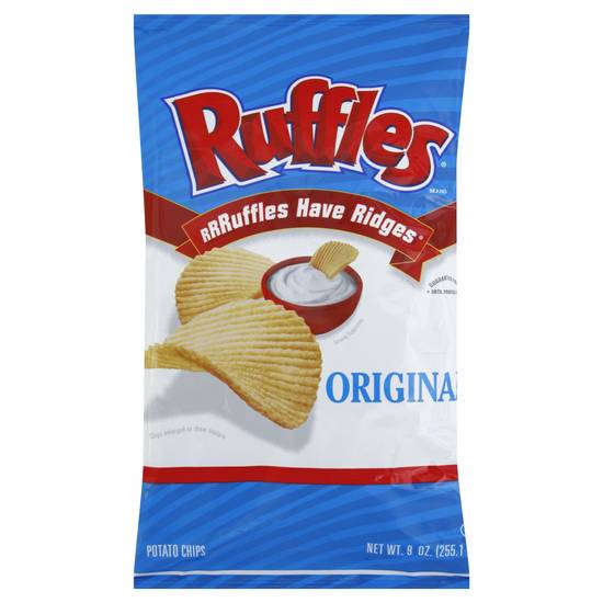 Order Ruffles Potato Chips Original (9 oz) food online from Rite Aid store, Yamhill County on bringmethat.com