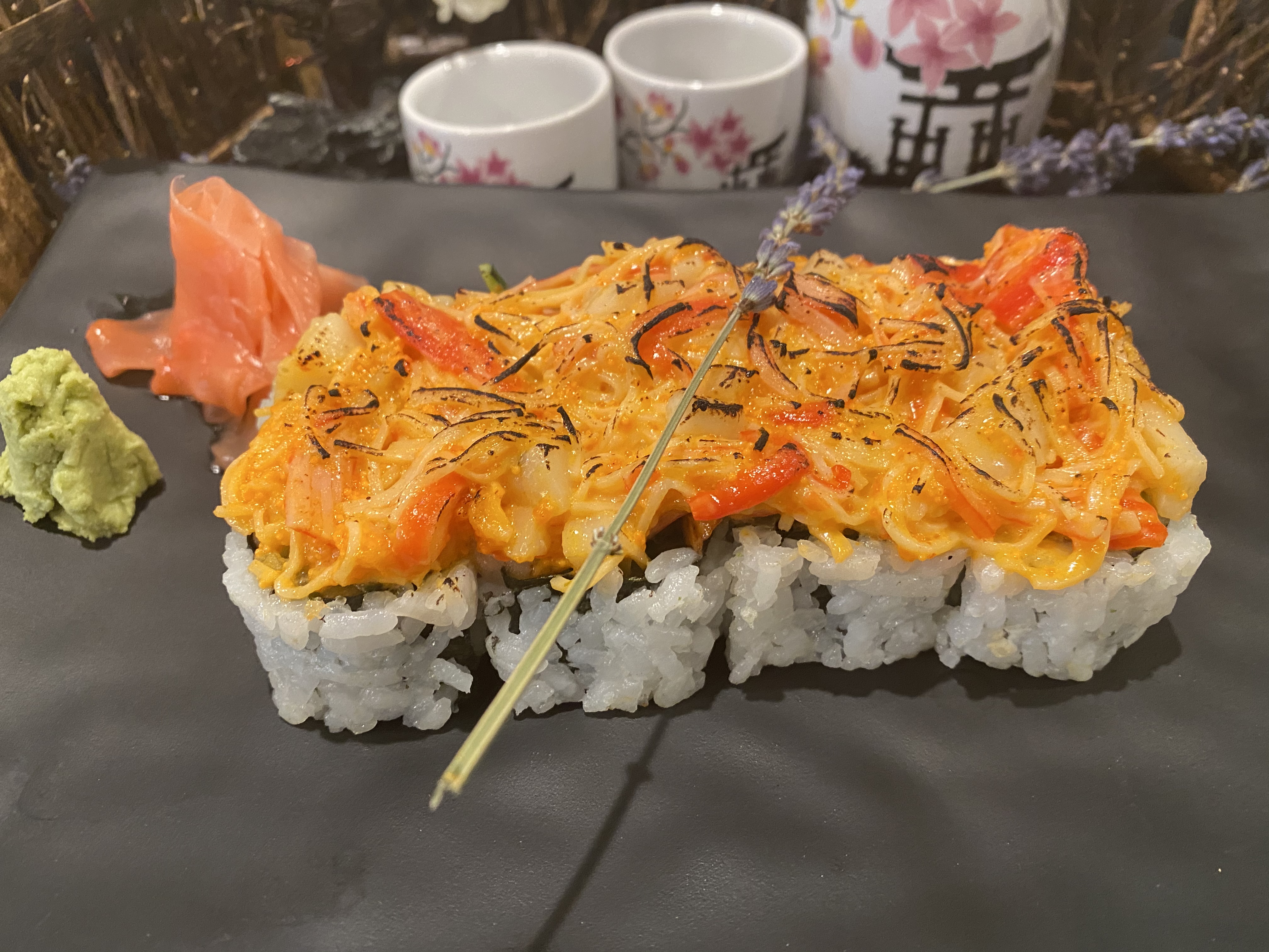 Order Spicy Scallop Maki food online from Sushi express store, Brookline on bringmethat.com