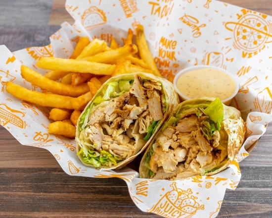 Order Grilled Chicken Caesar Wrap food online from Mike's Pizza store, Parlin on bringmethat.com