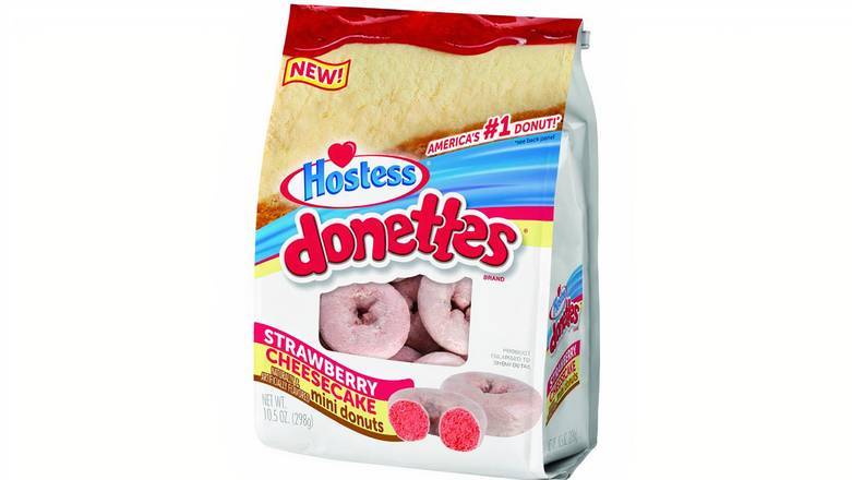 Order Hostess Donettes Strawberry Cheesecake Mini Donuts food online from Mac On 4th store, Alton on bringmethat.com