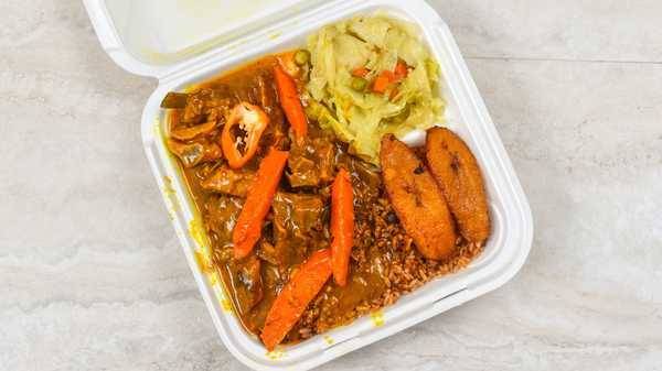 Order Curry Goat food online from Caribbean Hut store, Gastonia on bringmethat.com