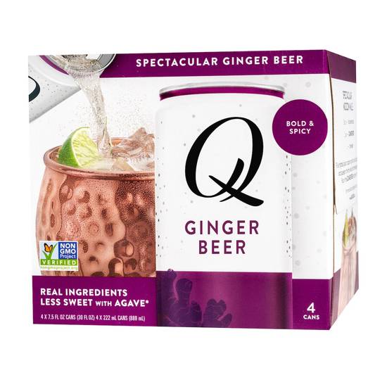 Order Q Mixers Spectacular Ginger Beer, 7.5 OZ Cans, 4 CT food online from CVS store, LA QUINTA on bringmethat.com