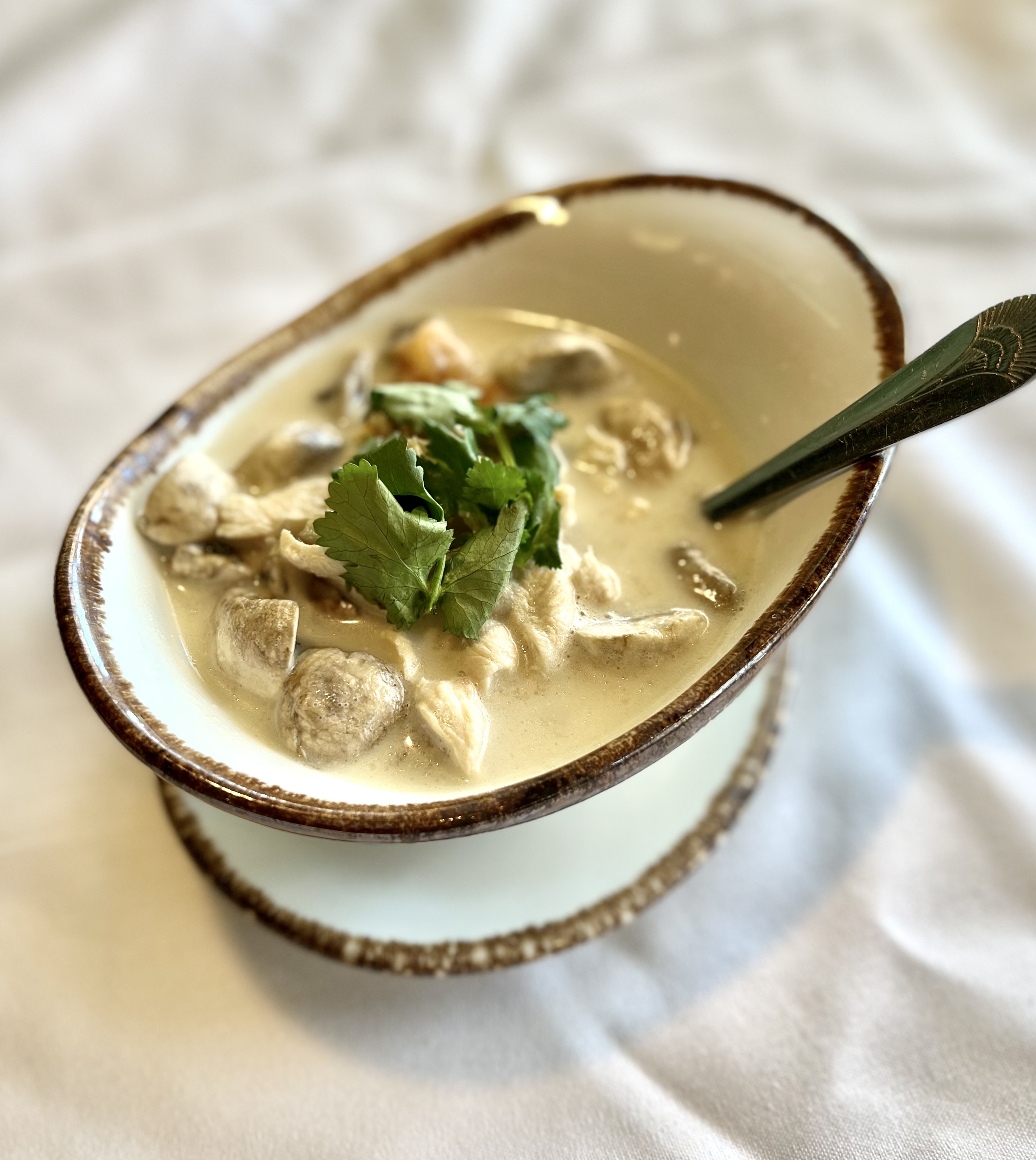 Order Tom Kha Gai Soup food online from Ploy Thai Cuisine store, The Woodlands on bringmethat.com