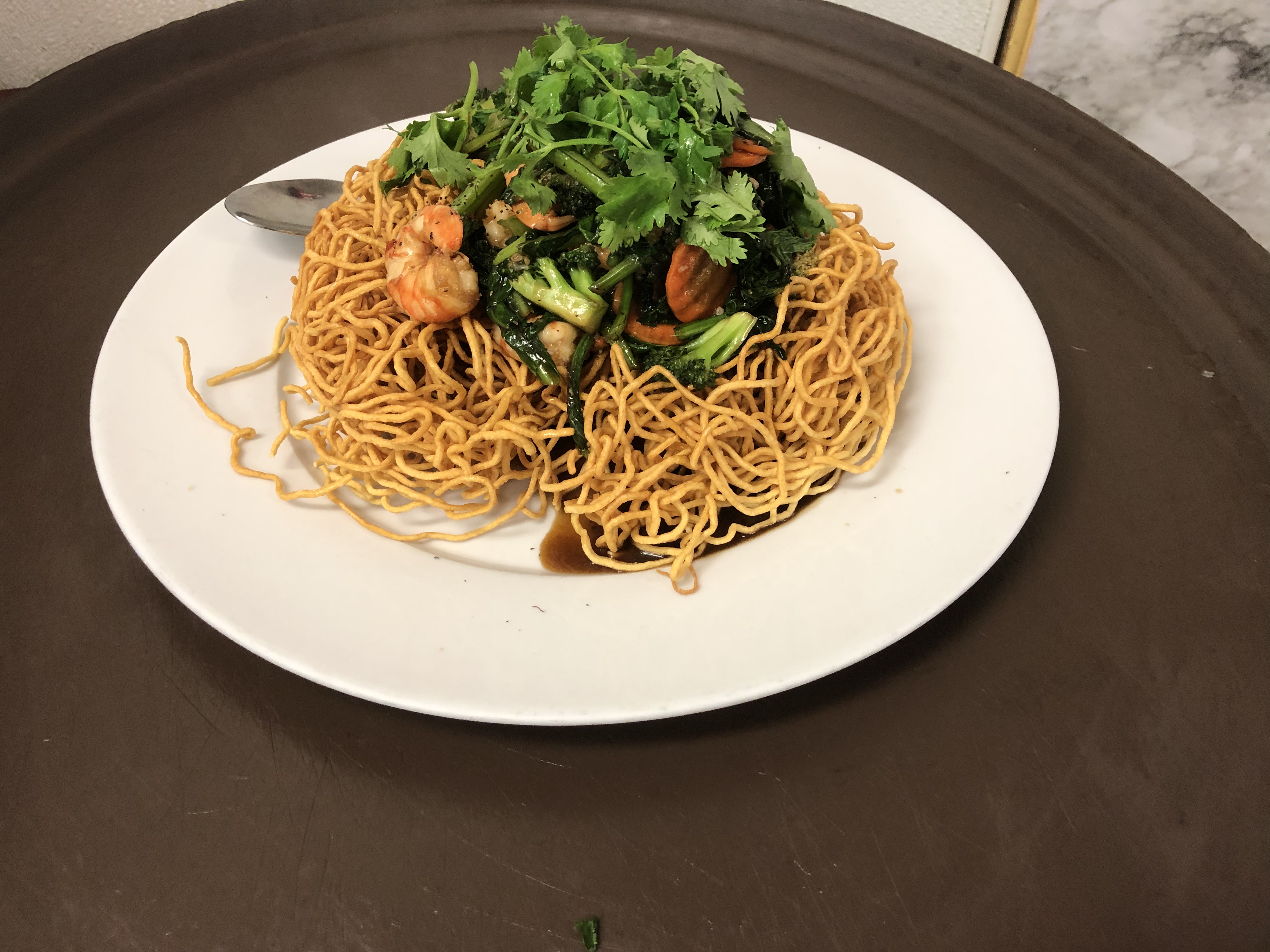 Order 32. Mi Xao Don/Panfried Noodles food online from Vietnam Grille store, Charlotte on bringmethat.com