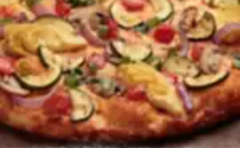 Order Gourmet Veggie Pizza food online from Round Table Pizza store, San Jose on bringmethat.com