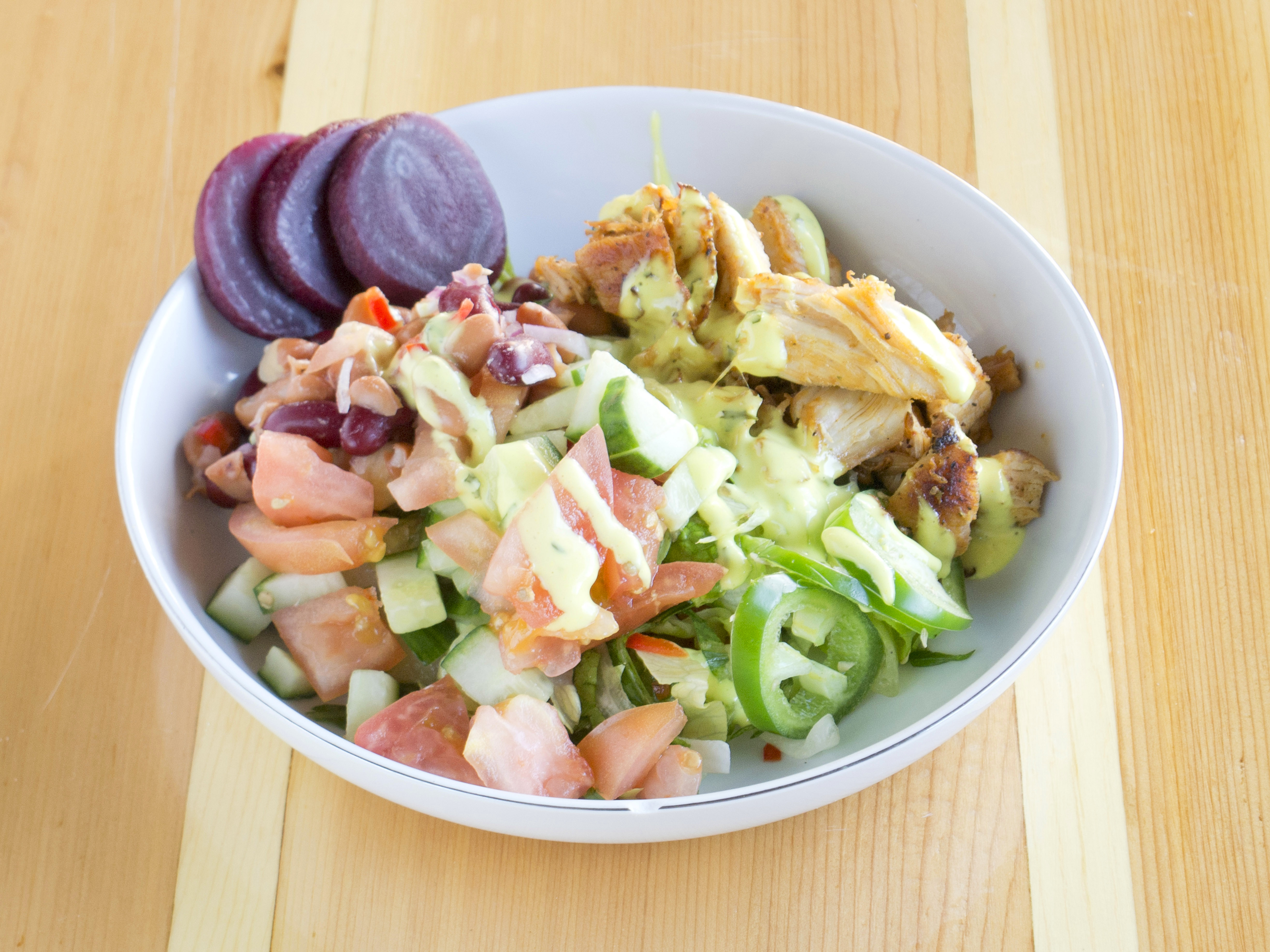 Order Grilled Chicken Salad Bowl food online from Chop House Gyro store, Dallas on bringmethat.com