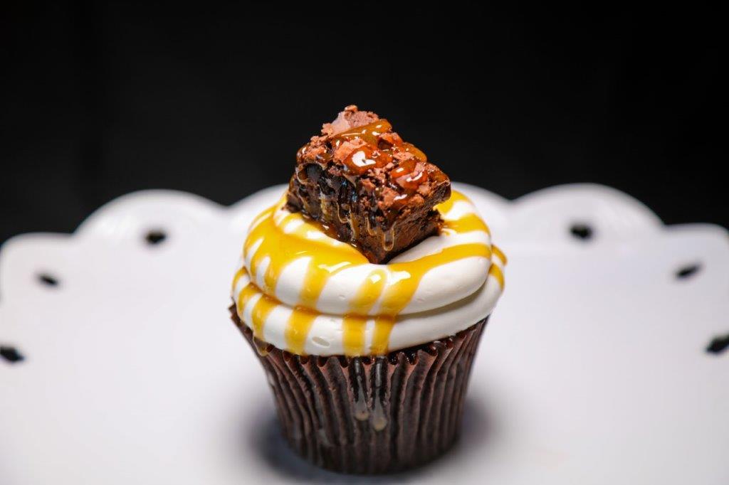 Order Brownie Funday Cupcake food online from Sugar Rush Too store, Houston on bringmethat.com