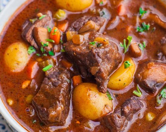 Order Beef Stew Plate food online from Alinas Convenience store, Taunton on bringmethat.com