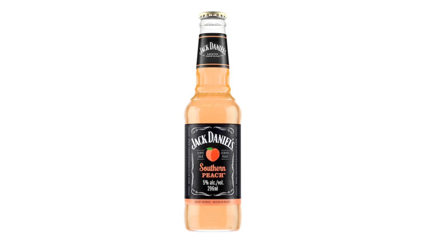 Order Jack Daniel's Country Cocktails Southern Peach 6x 10oz Bottles food online from P & B Liquor & Fine Wine store, Long Beach on bringmethat.com