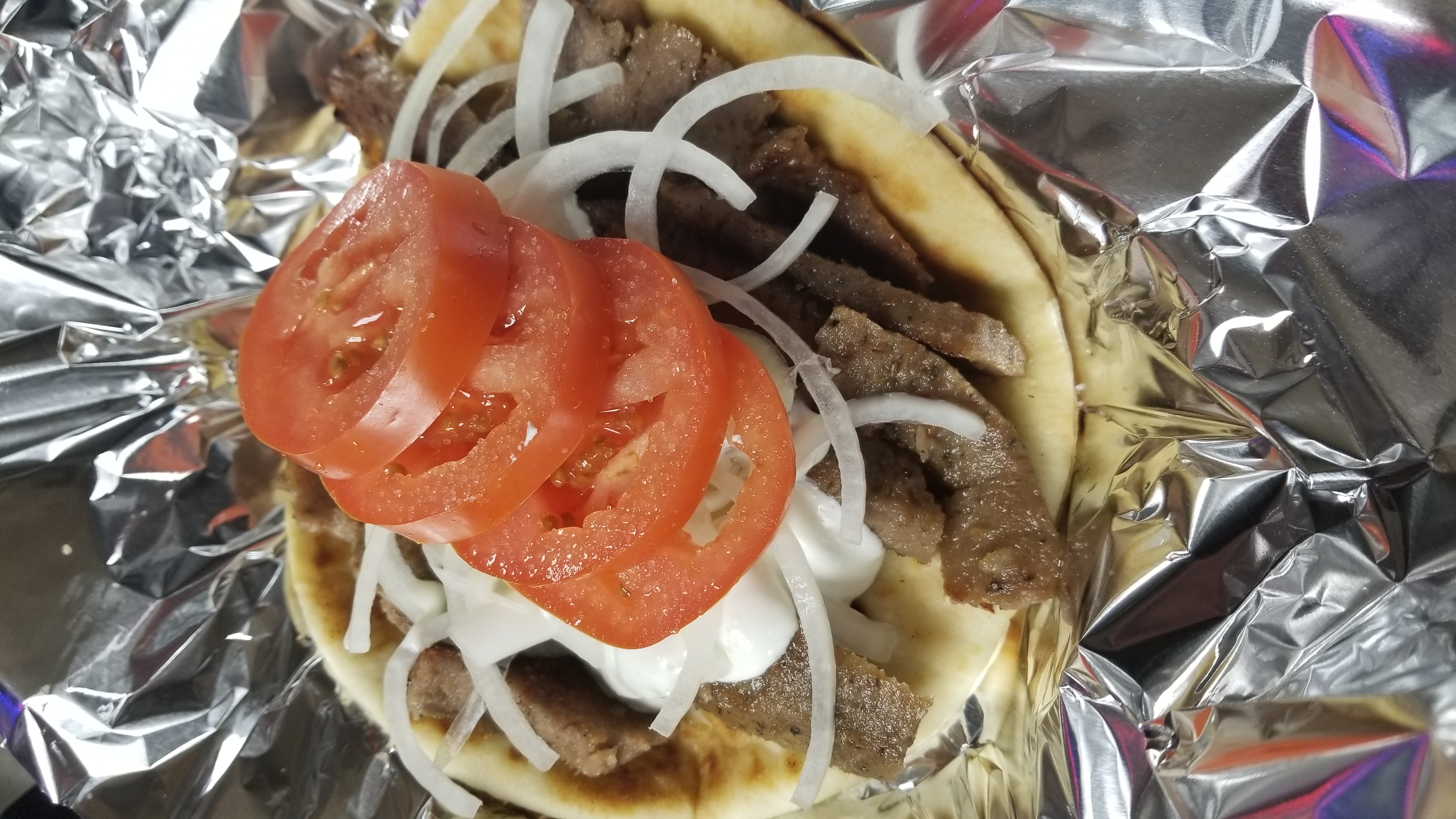 Order Gyro Sandwich food online from Georges Hot Dogs store, Chicago on bringmethat.com