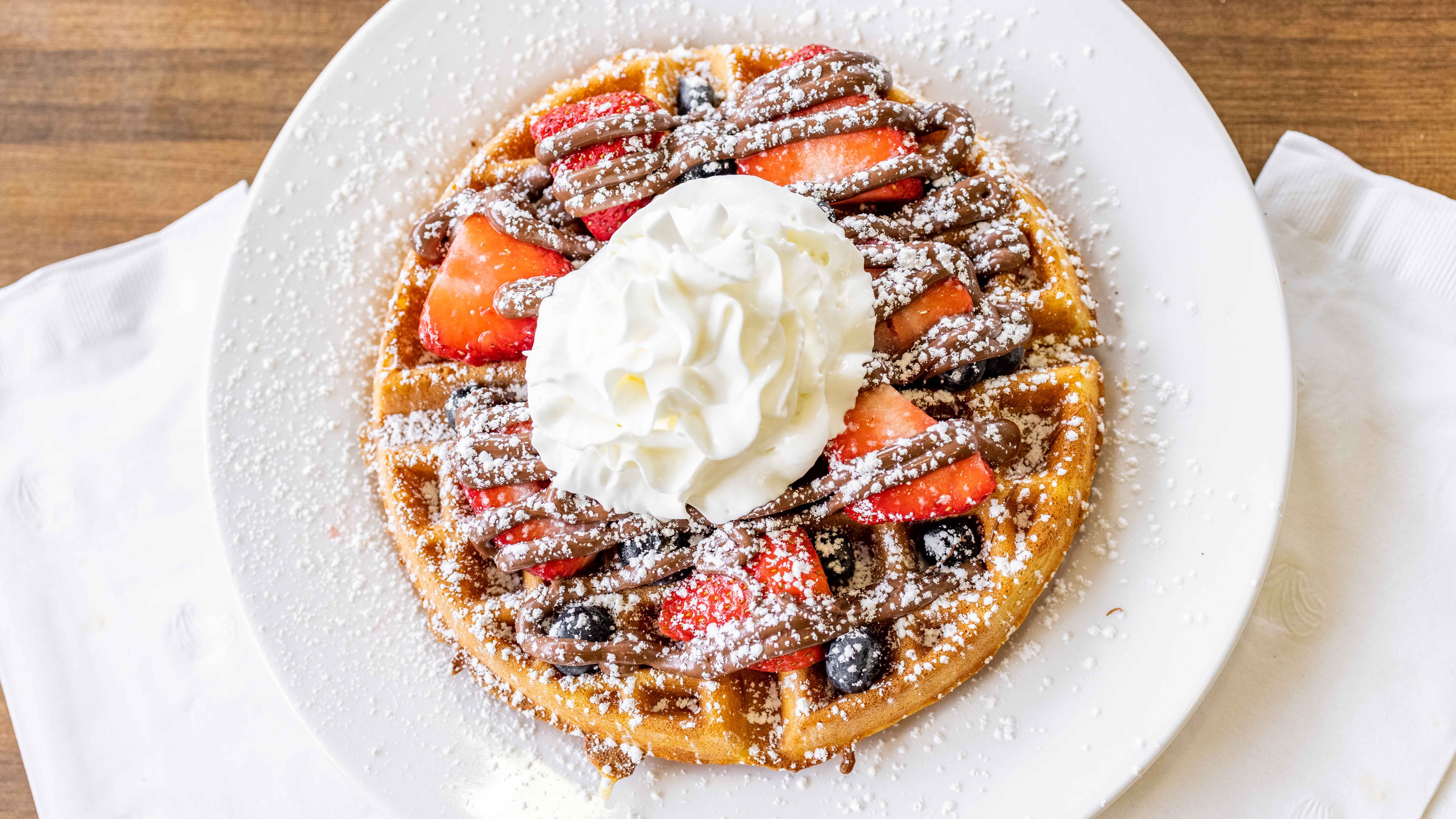 Order Berry Waffles food online from Chipy Cafe store, Lincolnshire on bringmethat.com