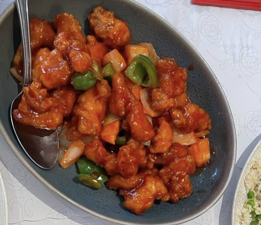 Order Sweet & Sour Chicken food online from King Chuan Restaurant store, San Carlos on bringmethat.com