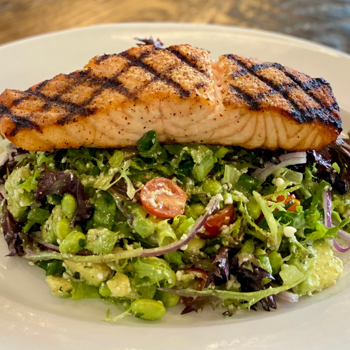 Order Salmon Salad food online from Burntwood Tavern store, Canton on bringmethat.com