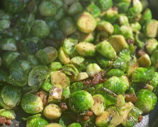 Order Balsamic glazed brussel sprouts  food online from Rudine’s Kitchen store, Tyrone on bringmethat.com