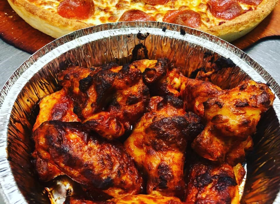 Order BBQ Chicken Wings - 1 lb. food online from Korner Slice store, Humble on bringmethat.com