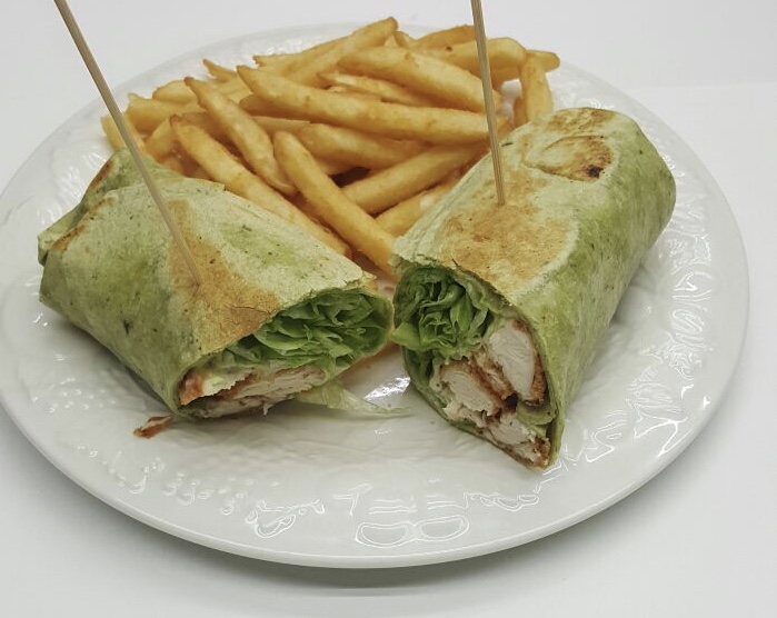 Order Chicken Caesar Wrap Daily Special food online from Pizza & Fish Express store, Detroit on bringmethat.com