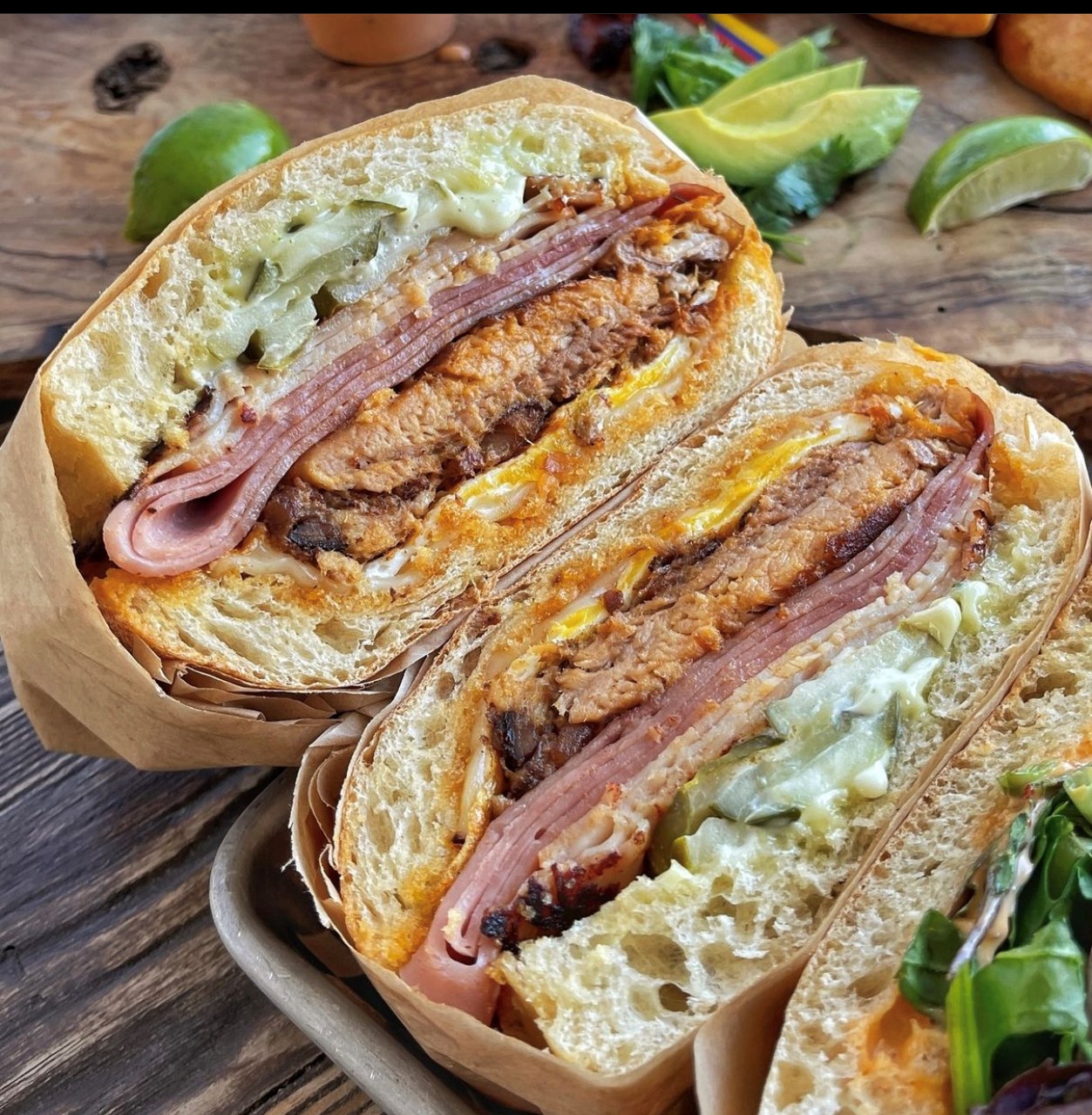 Order Torta Cubana Sandwich food online from The Best Sandwiches store, Milpitas on bringmethat.com