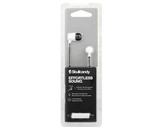 Order Skullcandy Wired Ear Buds With Mic - White food online from Rocket store, San Bernardino on bringmethat.com