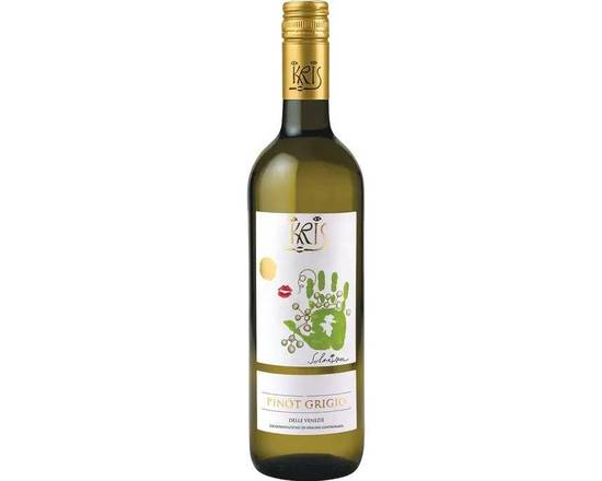 Order Kris Pinot Grigio 2018, 750mL white wine 12.5% ABV) food online from NEWBRIDGE WINES & SPIRITS CORP store, Levittown on bringmethat.com