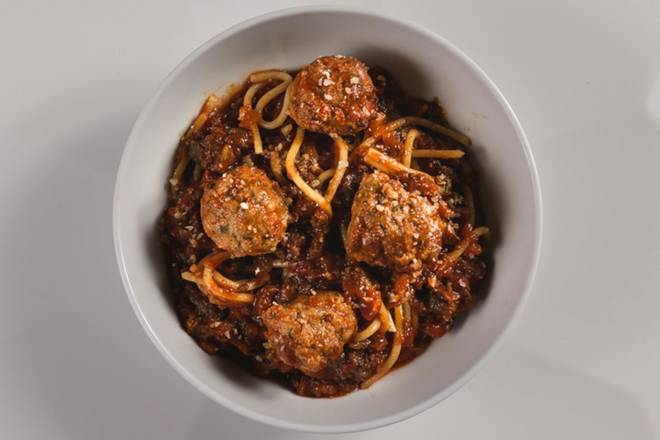 Order SPAGHETTI + MEATBALLS food online from Macaroni Grill store, Strongsville on bringmethat.com