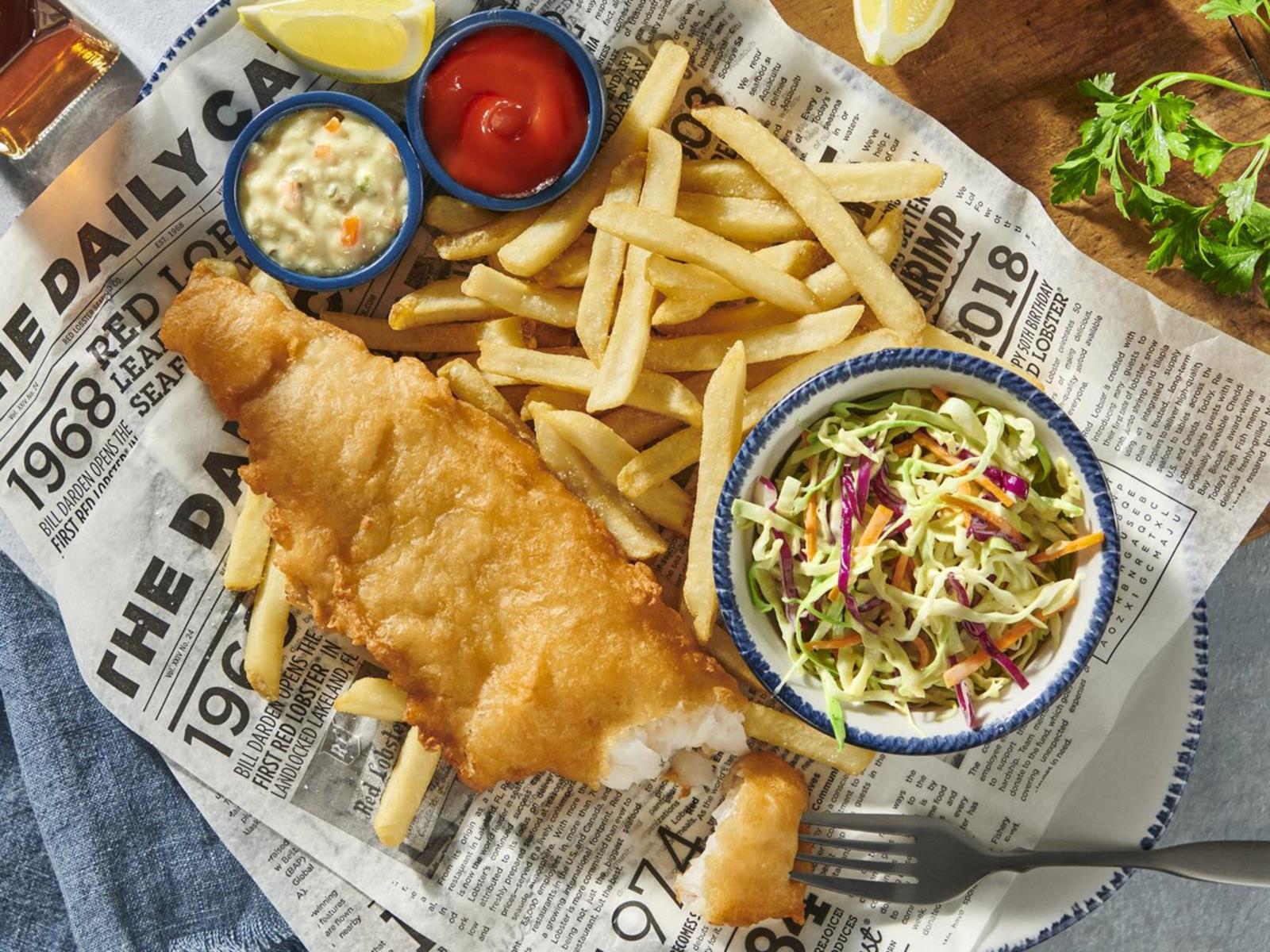 Order Fish And Chips food online from Red Lobster store, Lima on bringmethat.com