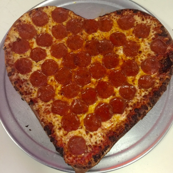Order Heart Shaped Pizza food online from Lenzini's 241 Pizza store, Los Angeles on bringmethat.com