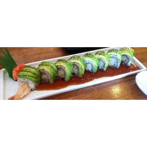 Order Tempura Dragon Roll food online from Chikara Sushi & Asian Fusion store, Phoenixville on bringmethat.com