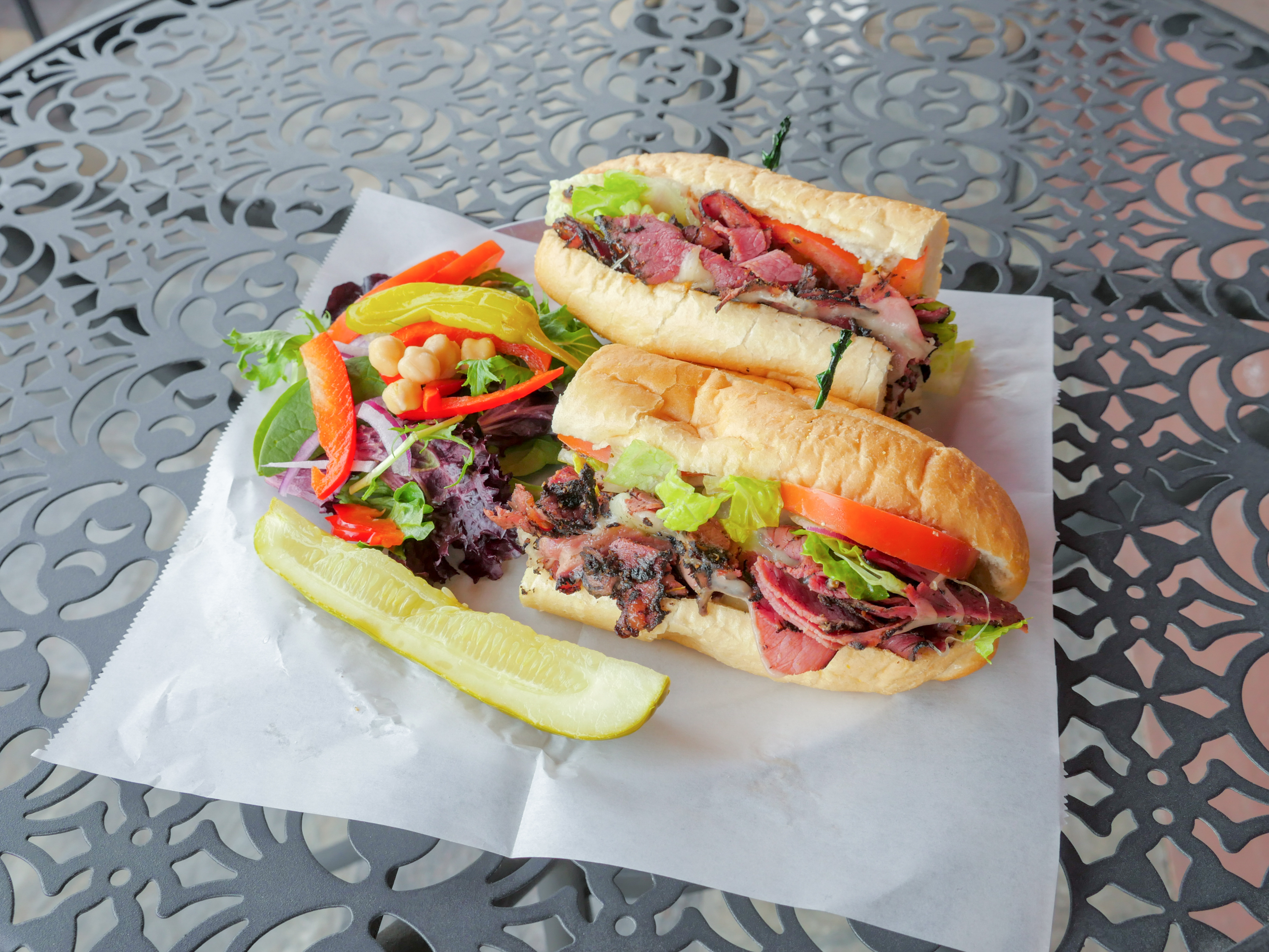 Order Hot Pastrami Sandwich food online from Ove Pizzeria store, Studio City on bringmethat.com