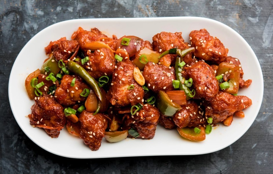 Order Chilli Chicken		 food online from Desi Chops store, San Francisco on bringmethat.com