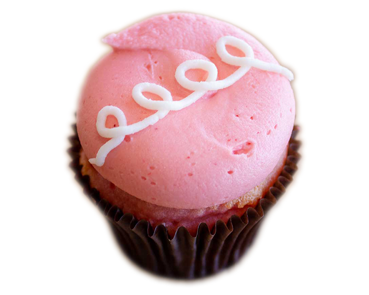 Order Strawberry Cream ( aka Pink Cadillac ) food online from Sweet Daddy Cupcakes store, Chandler on bringmethat.com