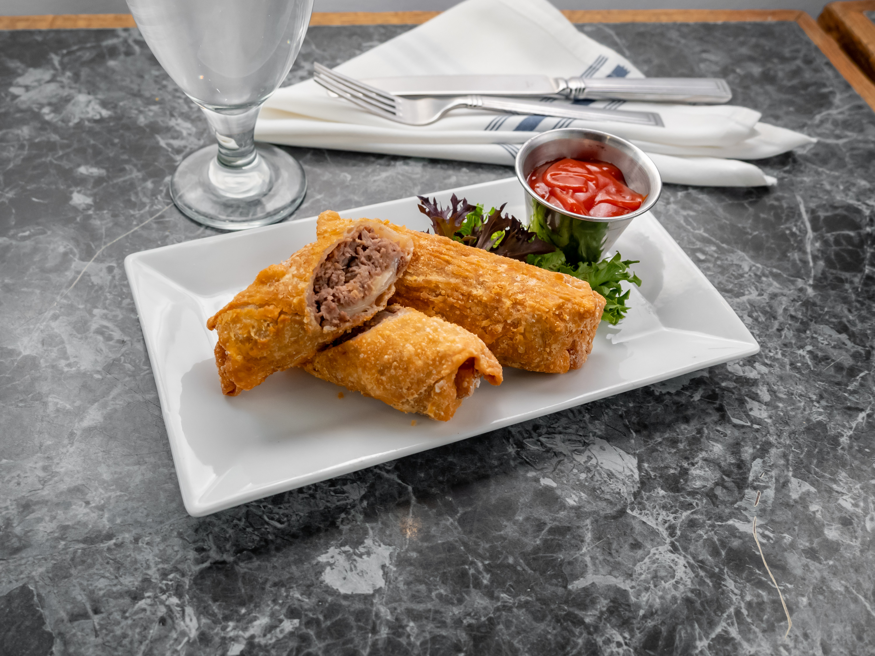 Order Cheesesteak Egg Roll food online from The Ridley House store, Holmes on bringmethat.com